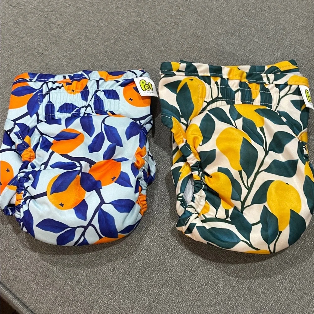 Pet Magasin Small Dog Reuseable Training Pampers in Fruit pattern